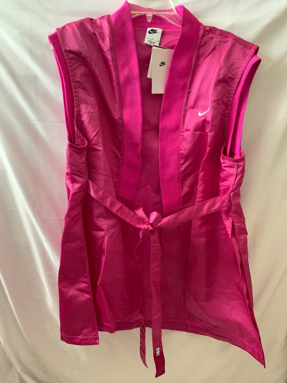 NIKE x SERENA WILLIAMS Crew Wrap Top in Fire Pink Sz LARGE